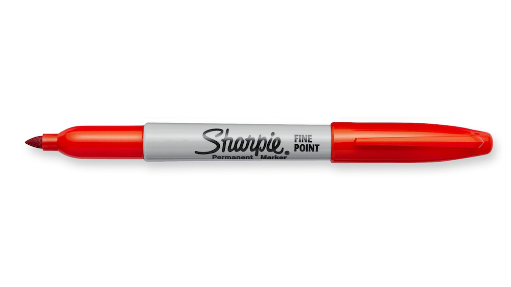 Marķieris Sharpie Fine sarkans