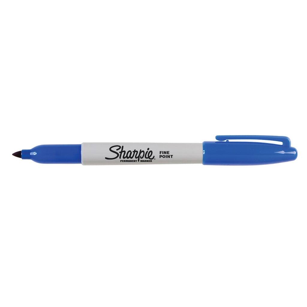 MARKER FINE TIP BLUE 12PK