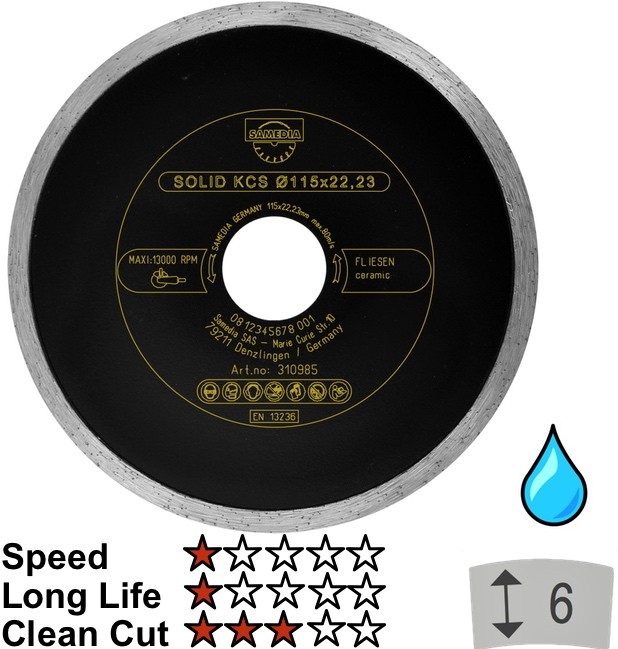 Dimanta disksSAMEDIA KCS 125x22x2