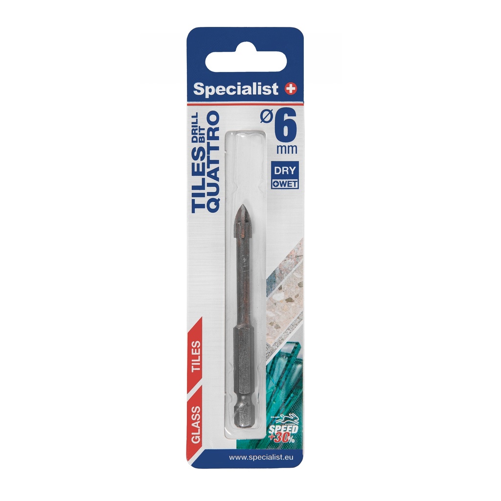 SPECIALIST+ glass drill, 6 mm