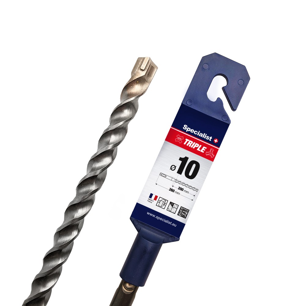 SPECIALIST+ trigub. grąžtas ARMATURE, 10/200x260 mm