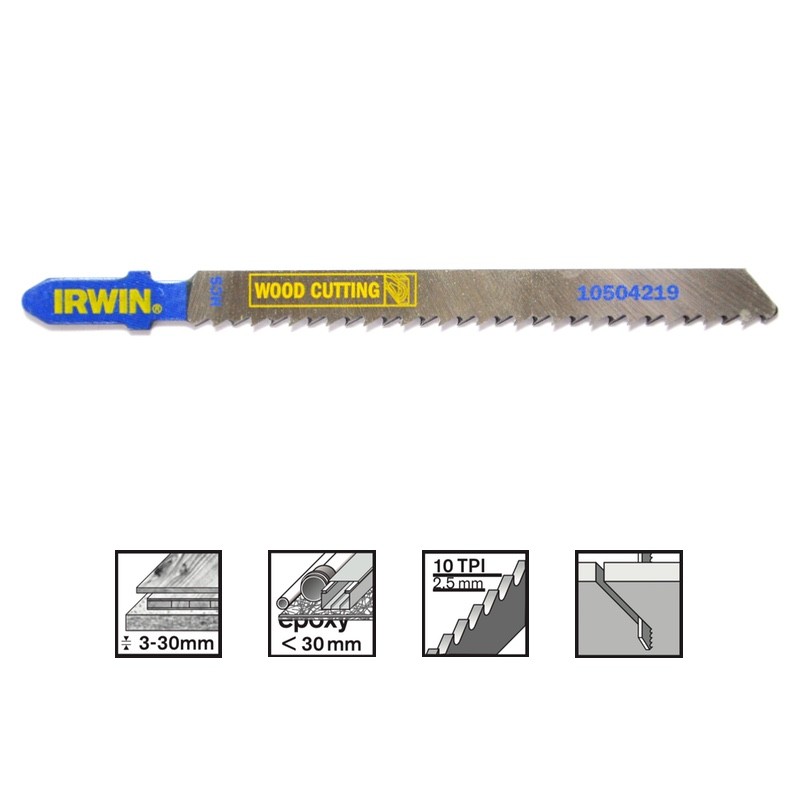 IRWIN Jig saw blades, 5PK T101B