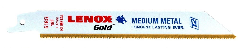 Zoben.asm. metālam Lenox GOLD 200mm18TPI