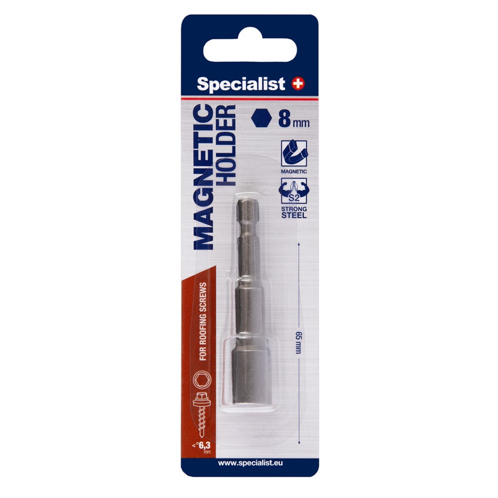SPECIALIST+ padrun magnetiga, 8x65 mm
