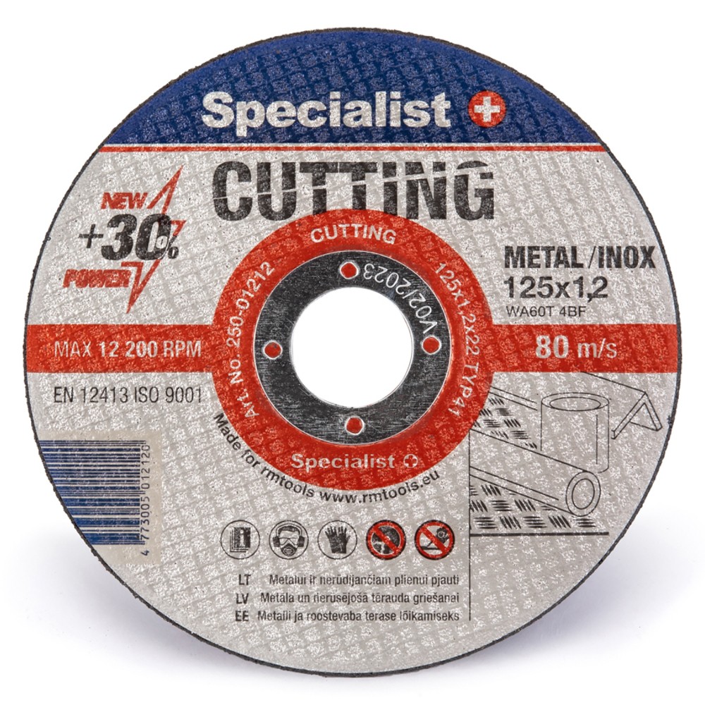 SPECIALIST+ metalli lõikeketas CUTTING, 125x1,2x22 mm