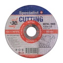 SPECIALIST+ metal cutting disc CUTTING, 125x1.6x22 mm