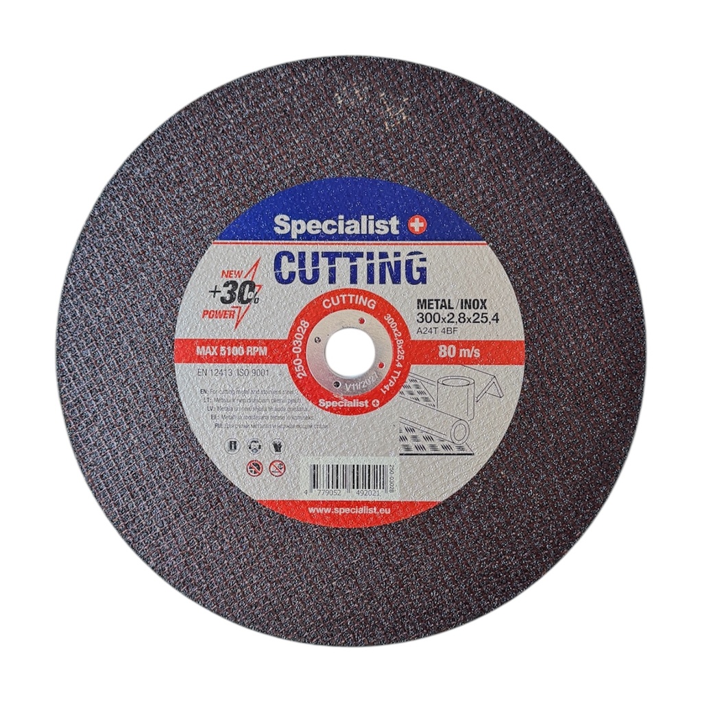 SPECIALIST+ metal cutting disc, 300x2,8x25,4 mm