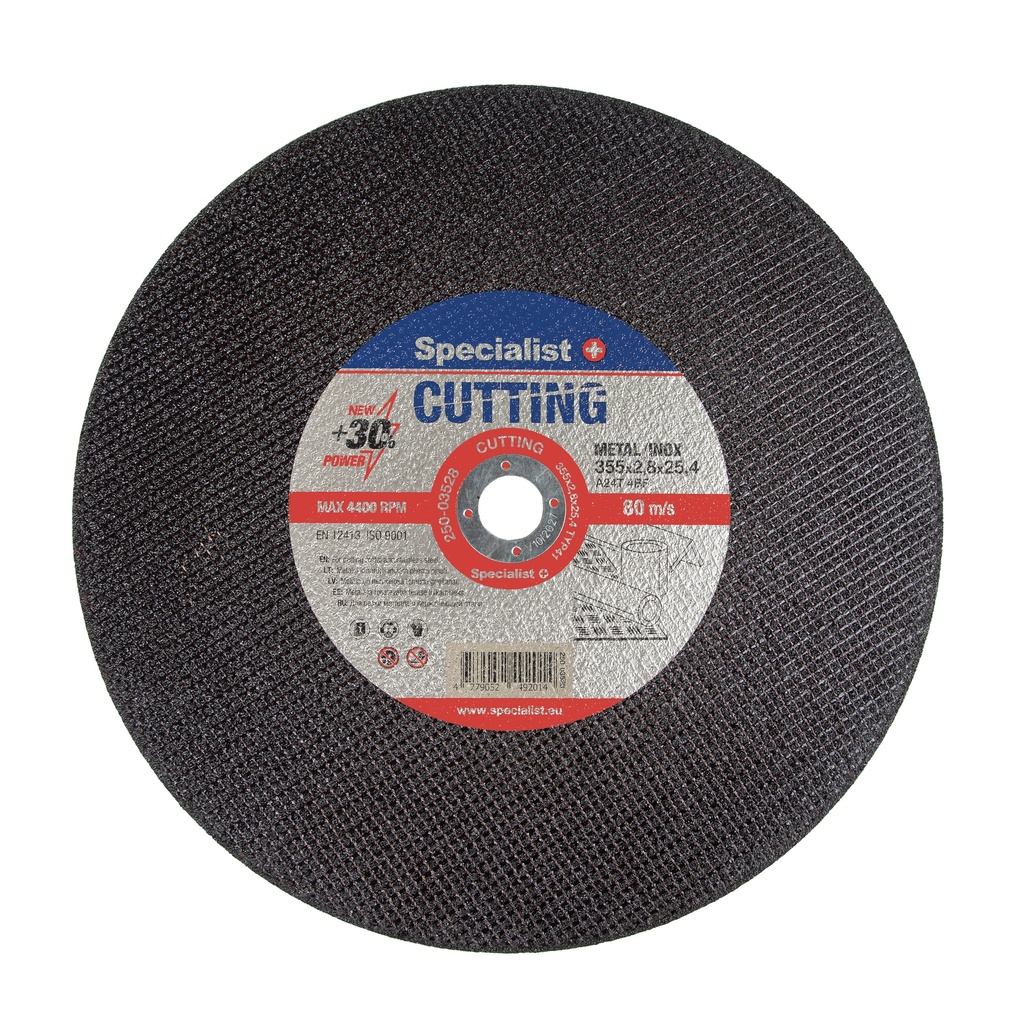 SPECIALIST+ metal cutting disc, 355x2,8x25,4 mm
