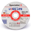 SPECIALIST+ metāla griešanas disks LONG LIFE, 150x1,6x22 mm