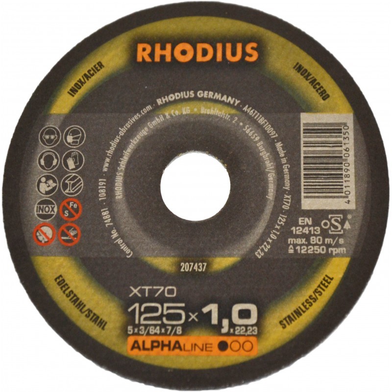 RHODIUS lõikeketas XT70, 230x1,9x22,23 mm