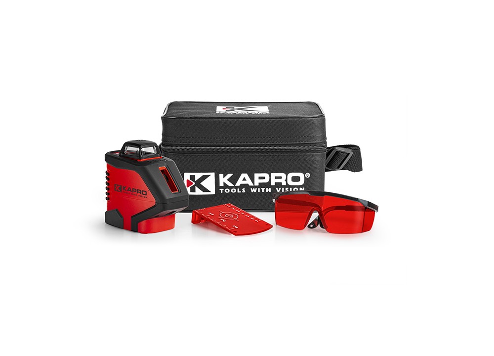 Punane ristjoonlaser 360° KAPRO 962