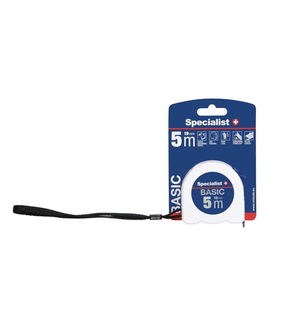 SPECIALIST+ measuring tape BASIC, 5 m x 19 mm