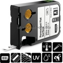 DYMO® XTL™ polüester kleepkirjalint, 12mm, must/läbipaistev