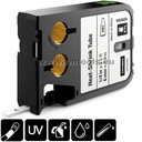 DYMO® XTL™ termokahanevad kaablisildid, 12mm, must/valge