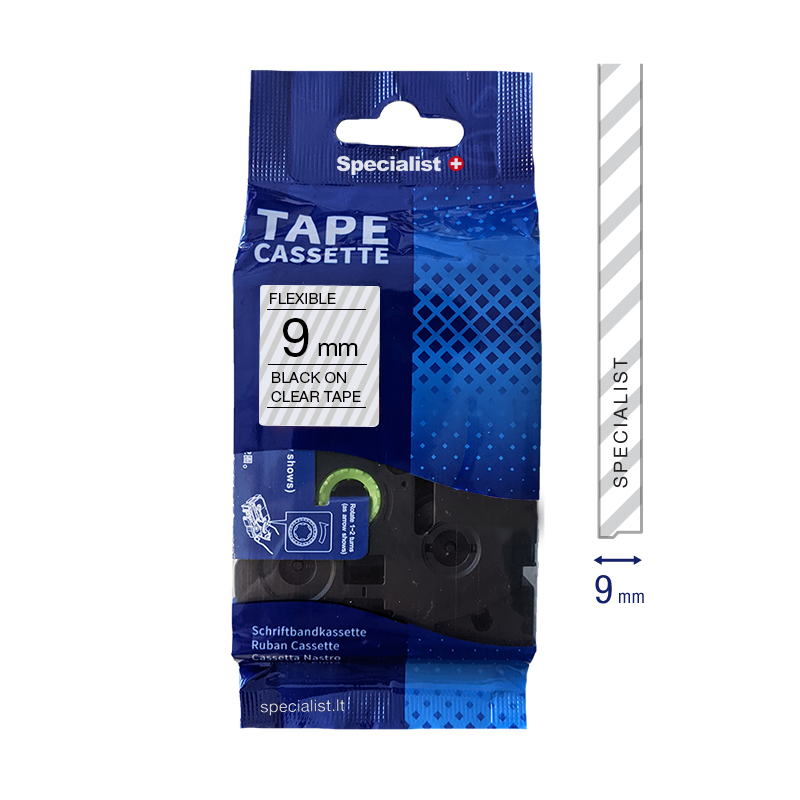SPECIALIST+ lint FLEXIBLE sobiv, 9 mm, must/beež