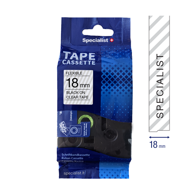 SPECIALIST+ lint FLEXIBLE sobiv, 18 mm, must/beež