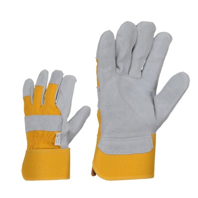 Suede gloves, size 10