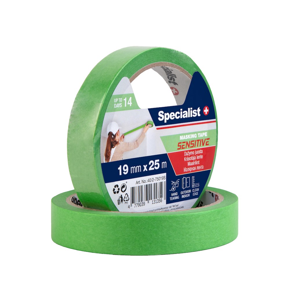 SPECIALIST+ maalriteip SENSITIVE, 19 mm x 25m