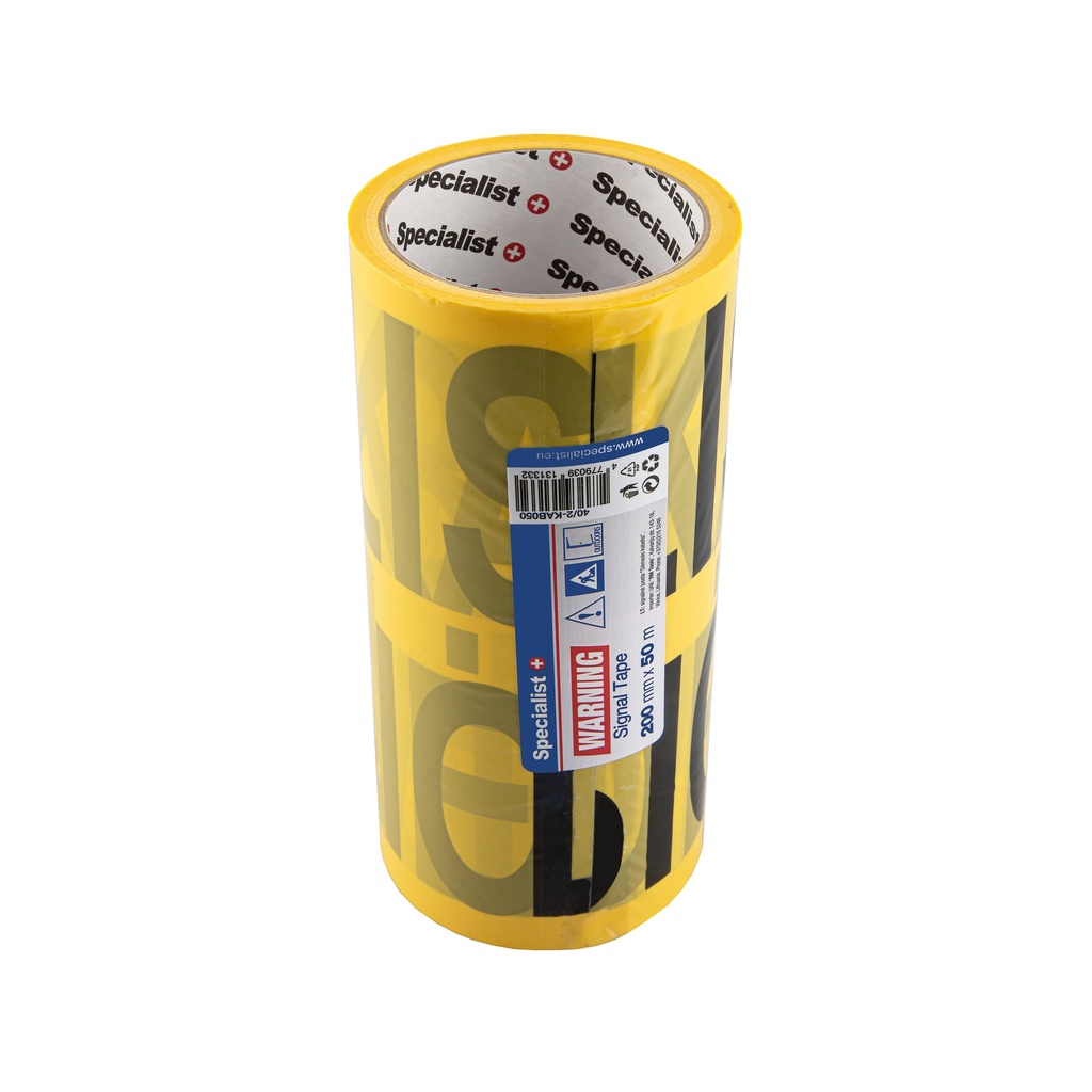 SPECIALIST+ buried electrical line caution tape, 50 m x 200 mm