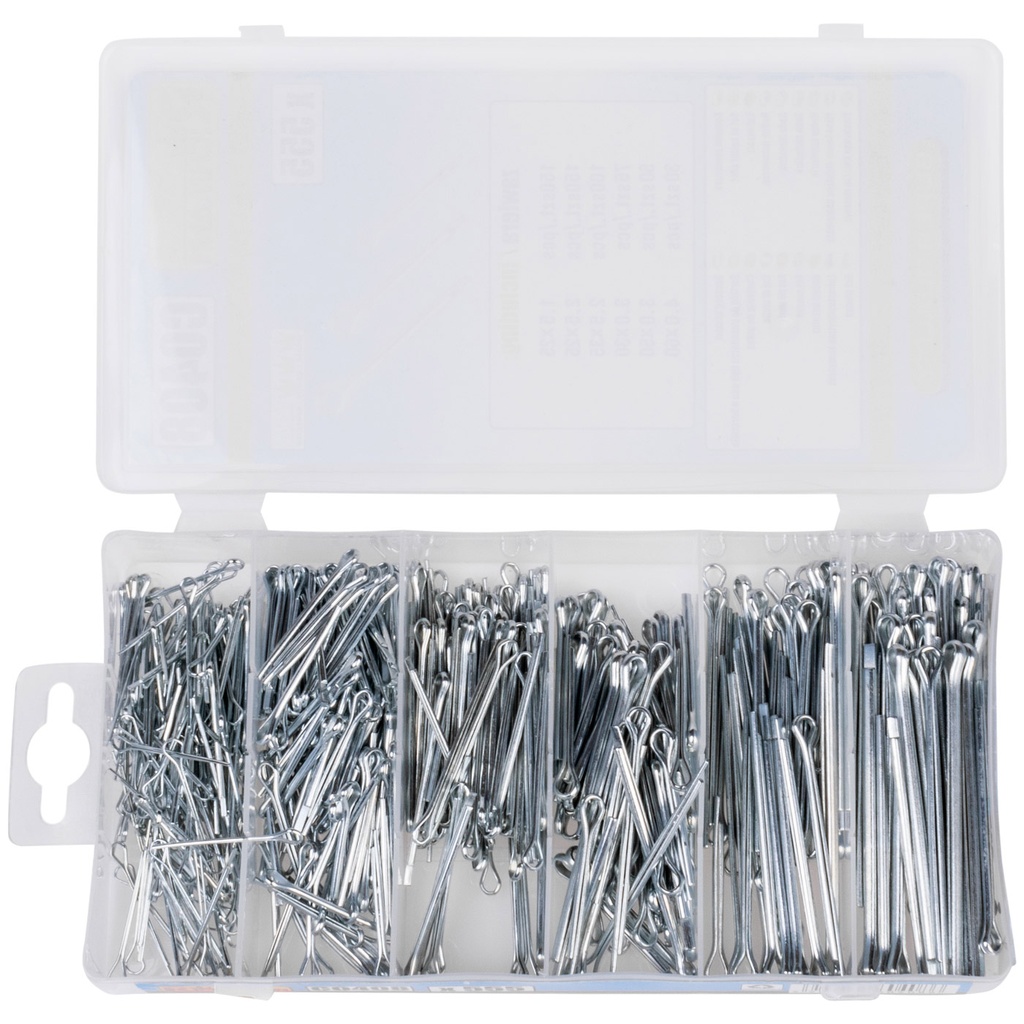 Locking split pin kit 555 pcs.