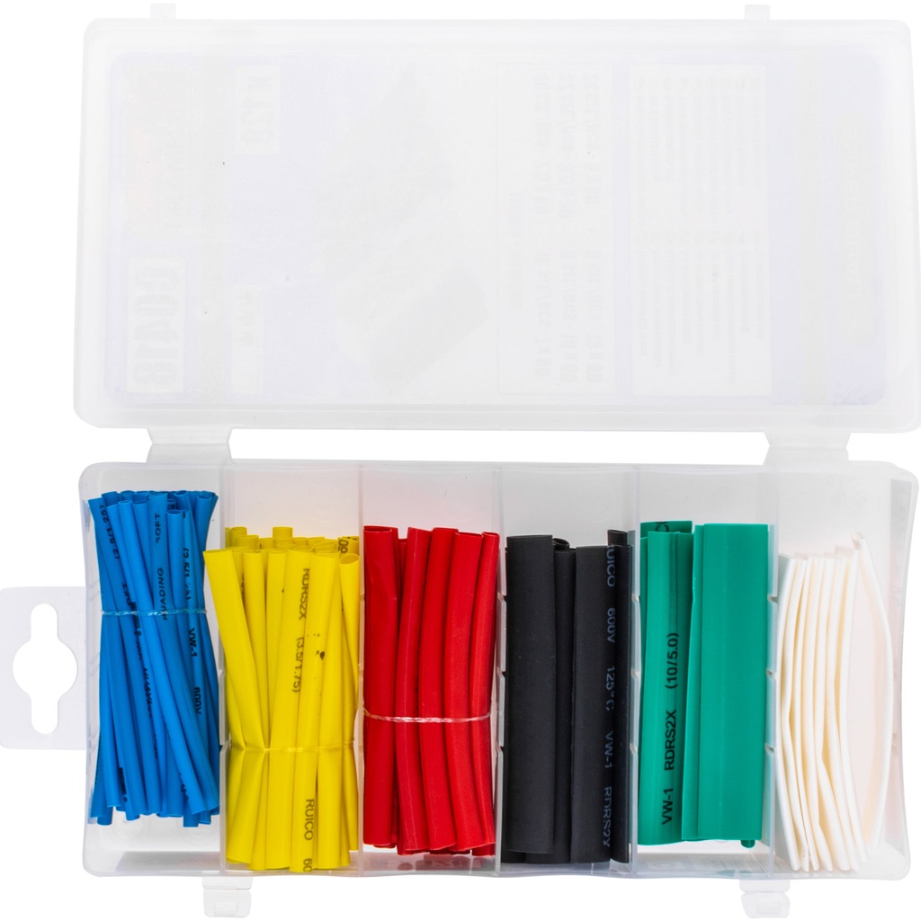 Set of shrinkable tubing 128 pcs.