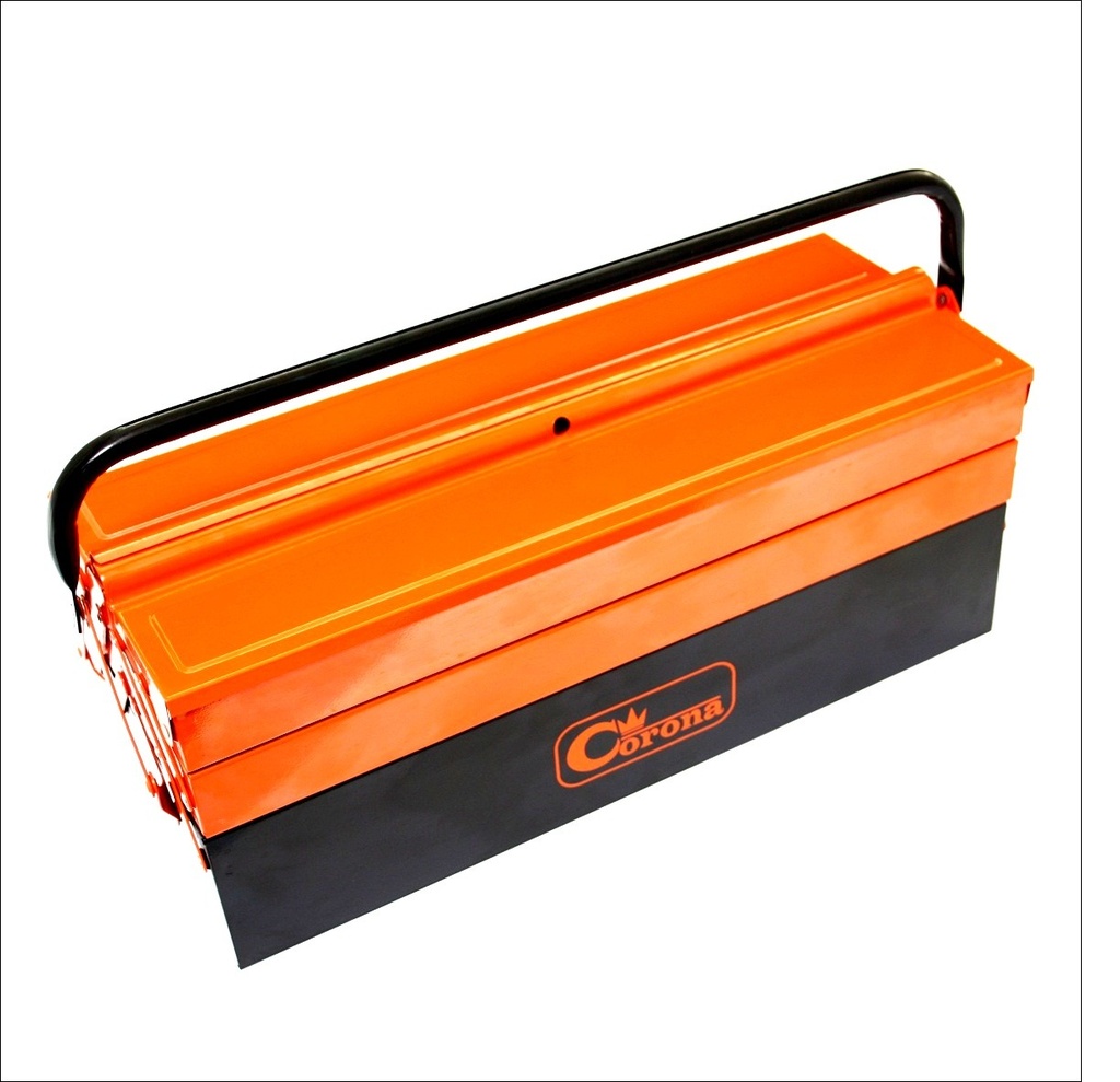 Tool box, metal, 5 compartments 430mm