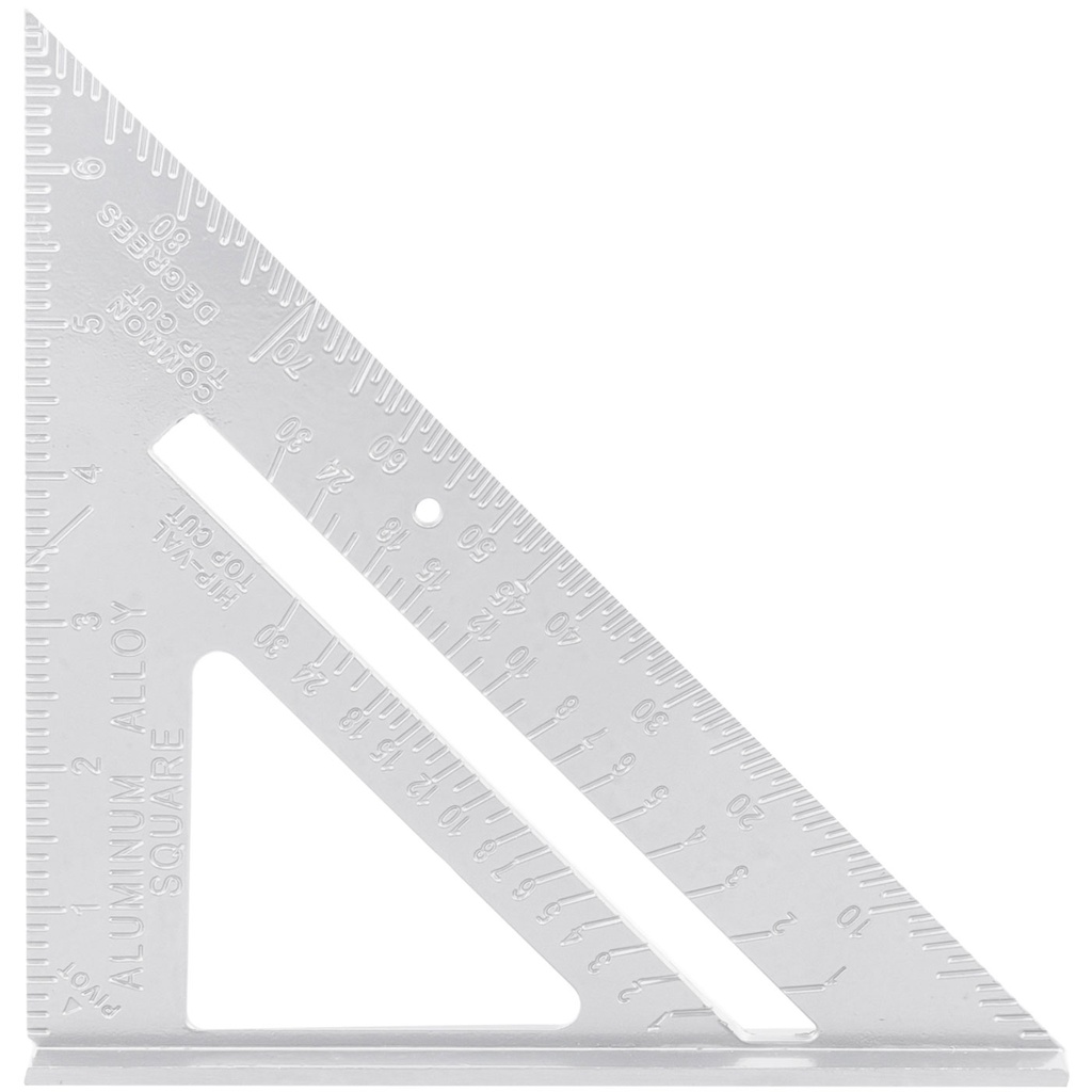 Aluminium rafter square 180 x3 mm (in)