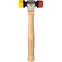 Hammer with plastic heads, 40 mm