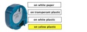 Marķēšanas instrumenti / Marķēšanas instrumenti / Marķieru sloksnes / Letratag sistēmas lentes