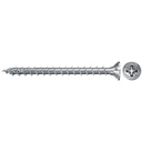 Fasteners / Wood screws / Screws with countersunk head / PZ wood screws / White galvanized full thread wood screws with PZ head