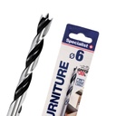 Urbšanas un vītņu griešanas instrumenti / Urbji kokam / Trīspunktnieks / Specialist+ Furniture trīspunktu