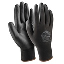 Workwear / Hand protection / Coated gloves / GLOVES ACTIVE FLEX, BLACK POLYURETHANE (PU) COATING