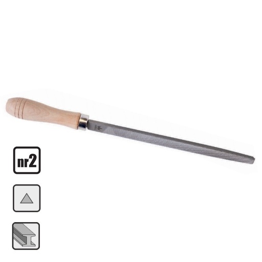 [42-C4957] STEEL FILE 250 MM TRIANGULAR