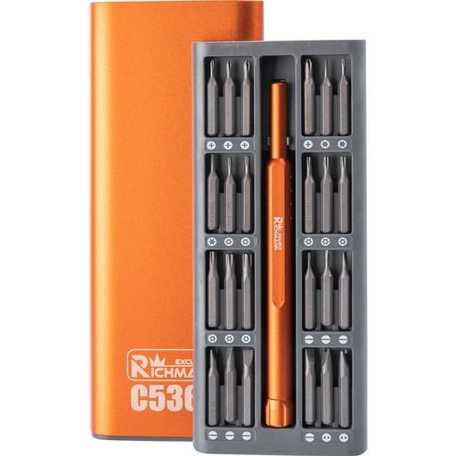 [42-C5368] Richmann kruvikeeraja ja otsikute komplekt, 48 tk 