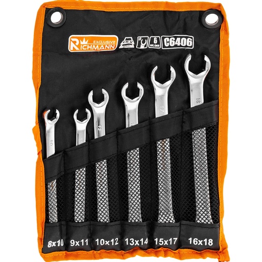 [42-C6406] Keys for brake hoses 8 mm-18 mm 6 pcs.