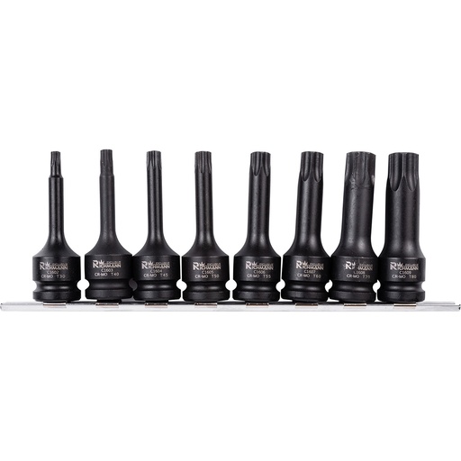 [42-C6950] Smūg. antg. rinkinys TORX T30-T80 8 vnt.