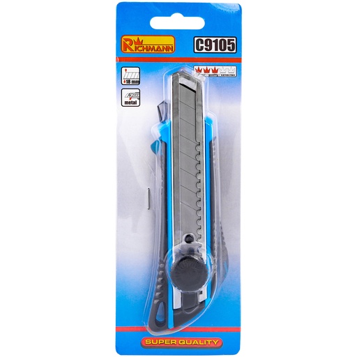 [42-C9105] Rubberized wallcovering knife 18 mm