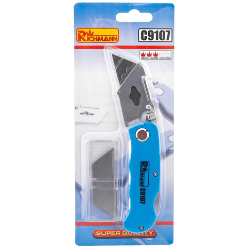 [42-C9107] Trapecinis peilis „RICHMANN" + 5 geležt.