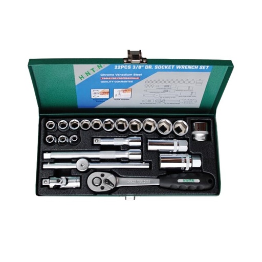 [42-H1322] Darbarīku komplekts 3/8" HONITON 22 gab.