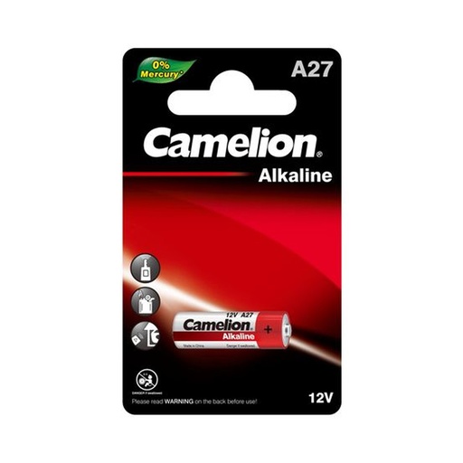 [44/1-A27] Patarei ilma elavhõbedata, A27, 12V, CAMELION, 1 tk