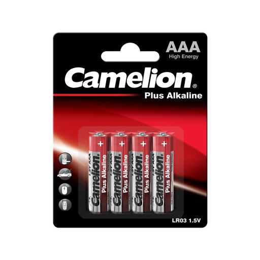 [44/1-LR03BP4] Elementi sārmains, LR03-BP4, AAA, CAMELION, 4 gab.