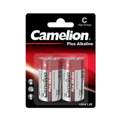 [44/1-LR14BP2] Elements alkaline, C, LR14-BP2, CAMELION, 2 pcs.