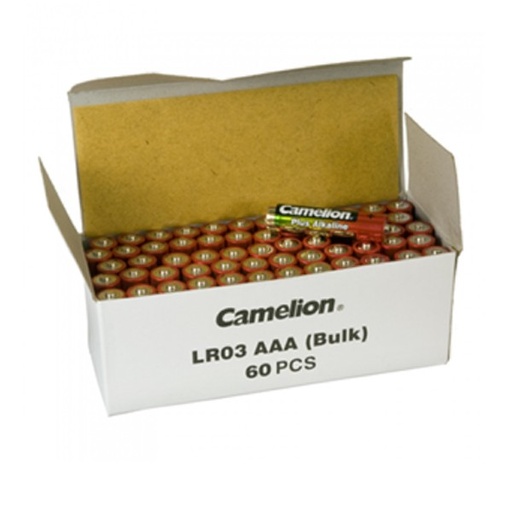 [44/1-LR3B60] Elementi Alkaline, AAA, LR03, CAMELION, 60 gab.