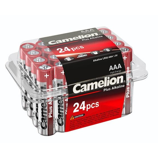 [44/1-LR3BP24] Elementi sārmains, AAA, LR03, CAMELION, 24 gab.