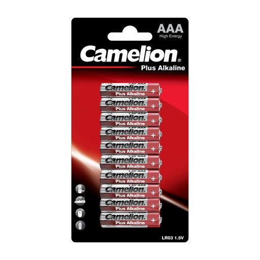 [44/1-LR3SP10] Elementi sārmains, AAA, LR03-B10, CAMELION, 10 gab.