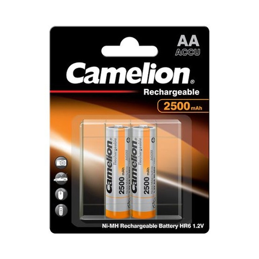 [44/2-002] Rechargeable batteries, NH-AA2500BP2, CAMELION, 2 pcs.