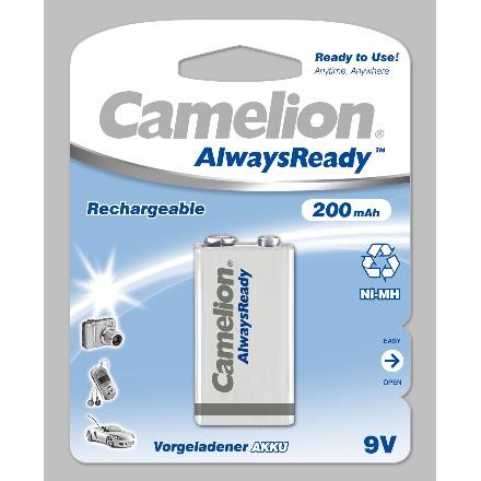 [44/2-008] Uzlādējams elements "Krona", 9V, 200 mAh, CAMELION, 1 gab.