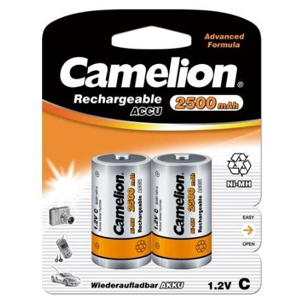 [44/2-009] Uzlādējami elementi R14, 2500mAh, 2 gab