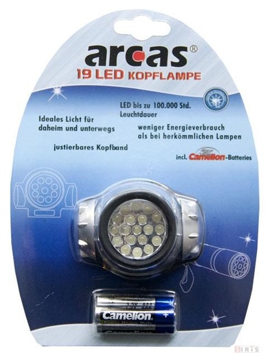 [44/4-011] Head flashlight ARCAS 9 LED