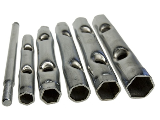 [45-CON3001] Tubular socket wrenches 8-17mm. 6pcs